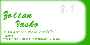 zoltan vasko business card